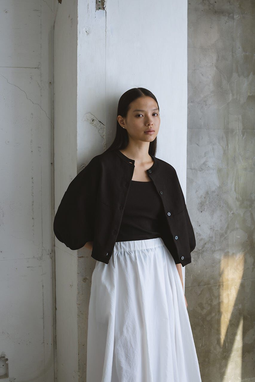 STYLEMIXER「パネルフォルムカーディガン」|カーディガン|BLK