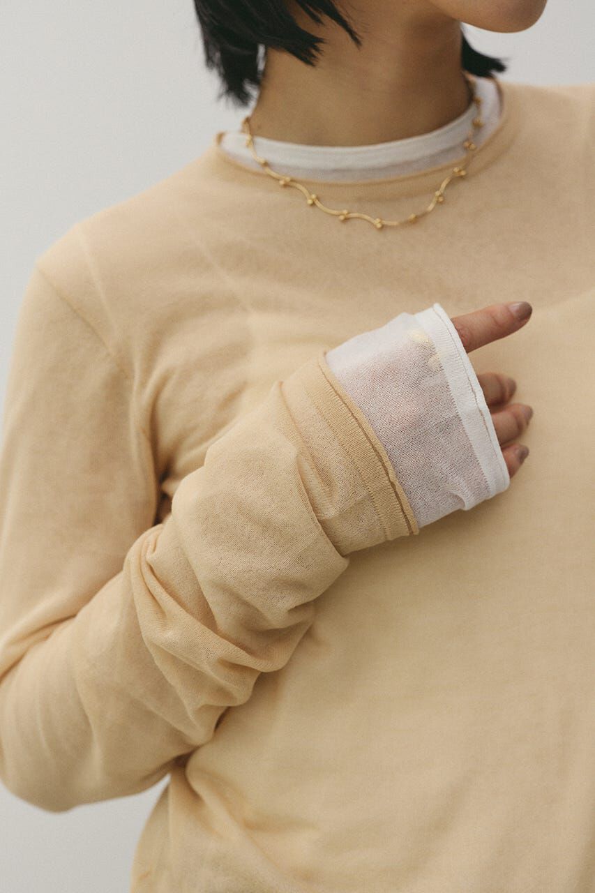 STYLEMIXER「シアースキンニットトップ」|ニット・セーター|