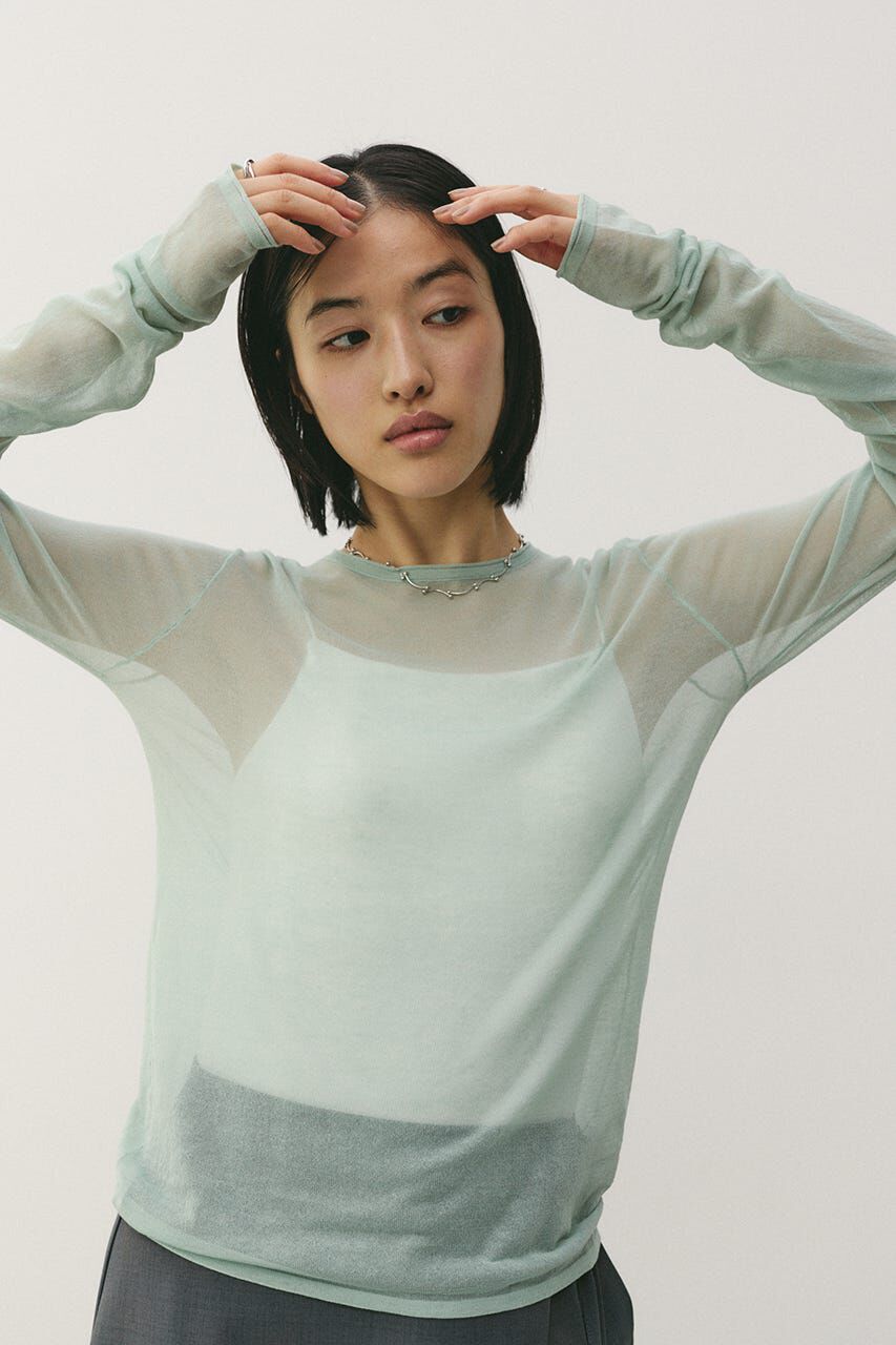 STYLEMIXER「シアースキンニットトップ」|ニット・セーター|