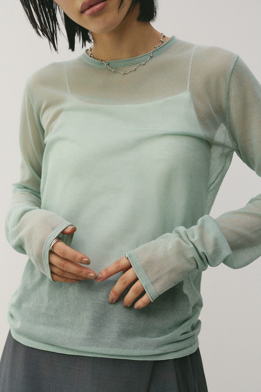 STYLEMIXER「シアースキンニットトップ」|ニット・セーター|