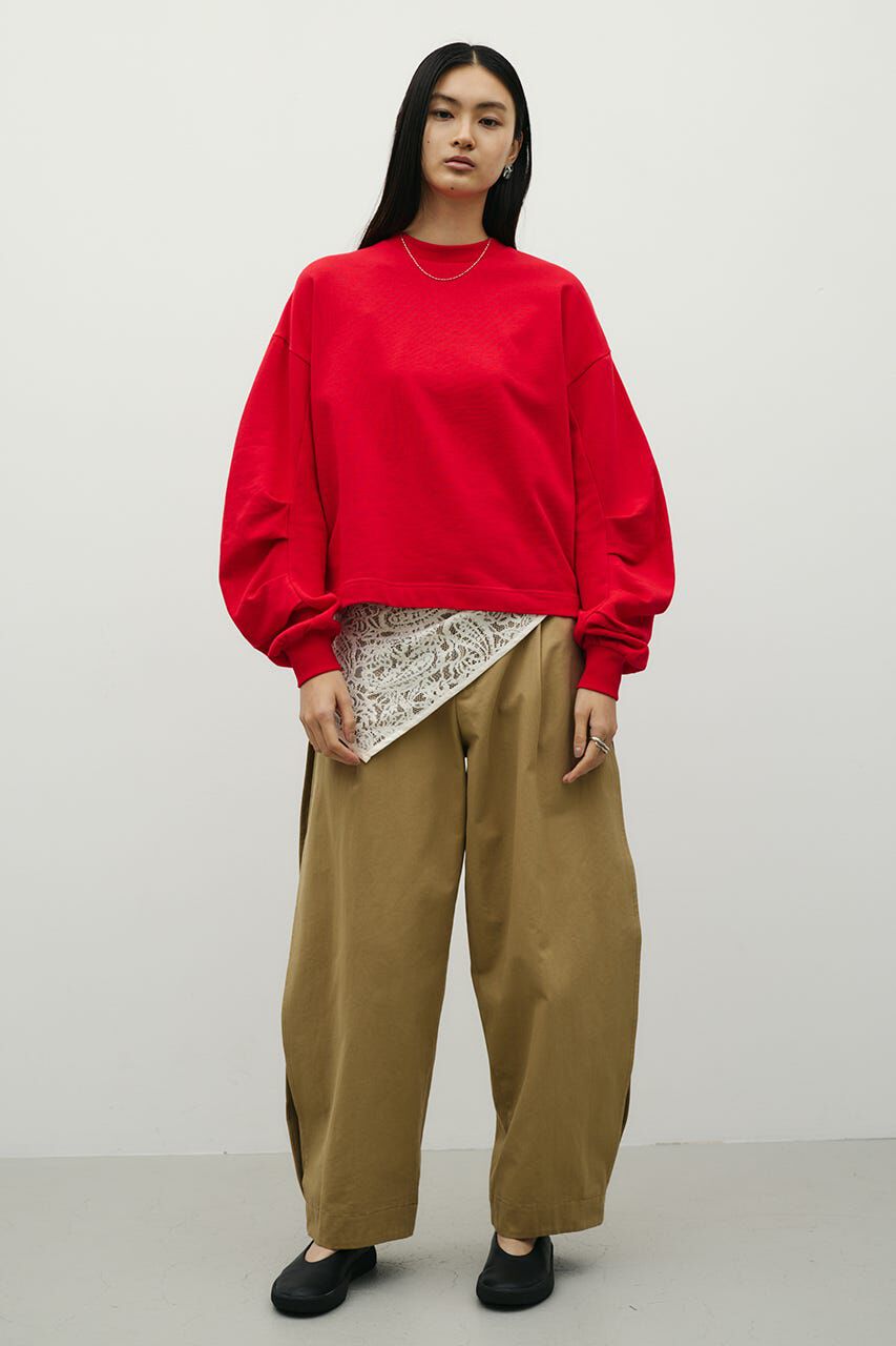 STYLEMIXER「タックスリーブスウェットトップ」|パーカー|