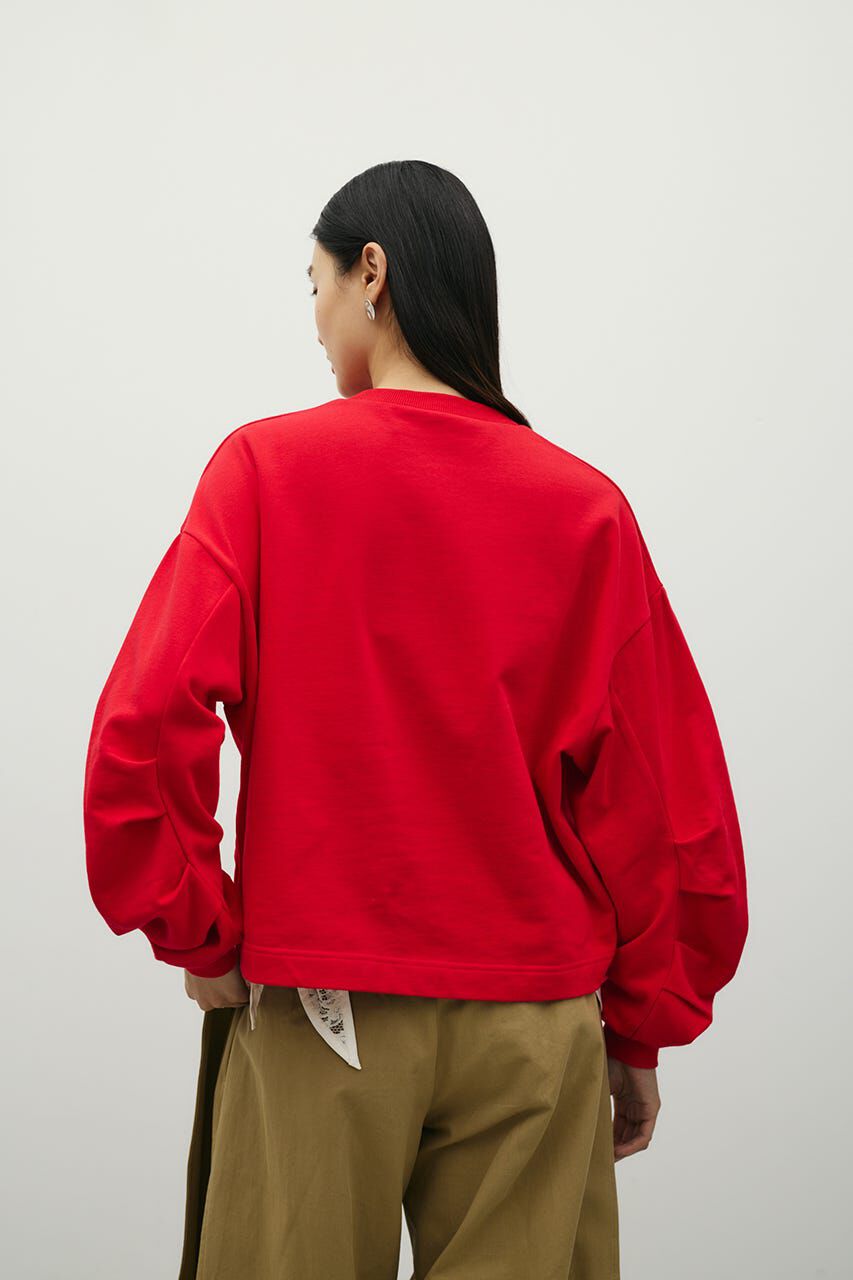 STYLEMIXER「タックスリーブスウェットトップ」|パーカー|