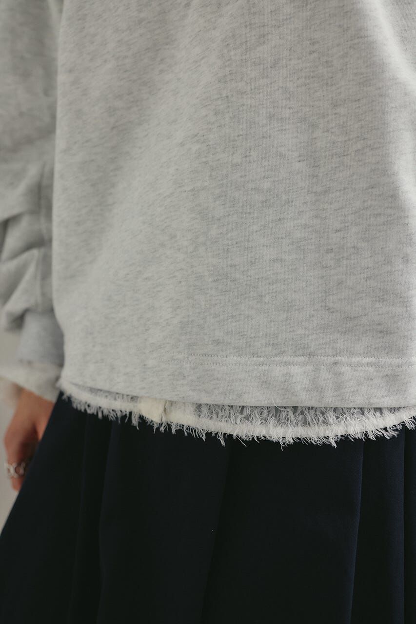 STYLEMIXER「タックスリーブスウェットトップ」|パーカー|