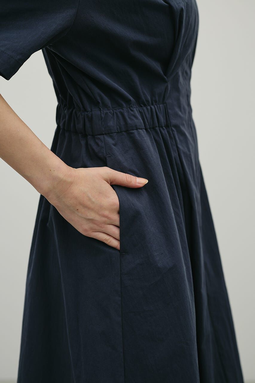 STYLEMIXER「ウエストギャザーシャツワンピース」|ワンピース|