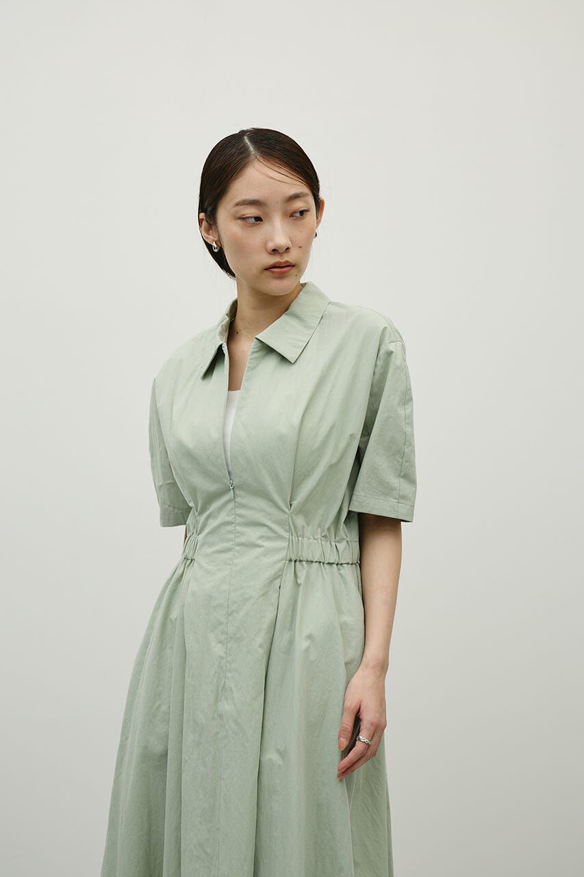 STYLEMIXER「ウエストギャザーシャツワンピース」|ワンピース|