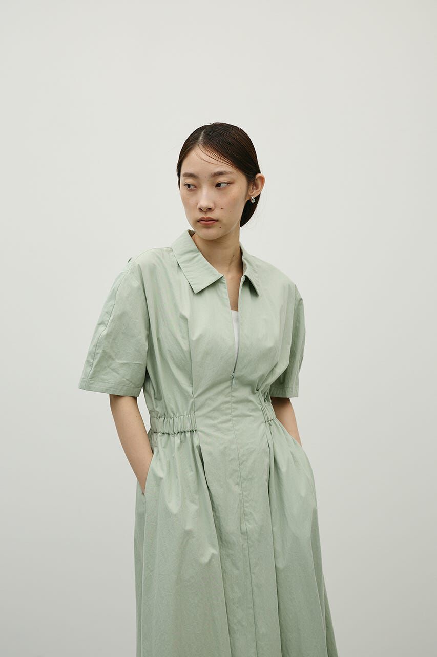 STYLEMIXER「ウエストギャザーシャツワンピース」|ワンピース|