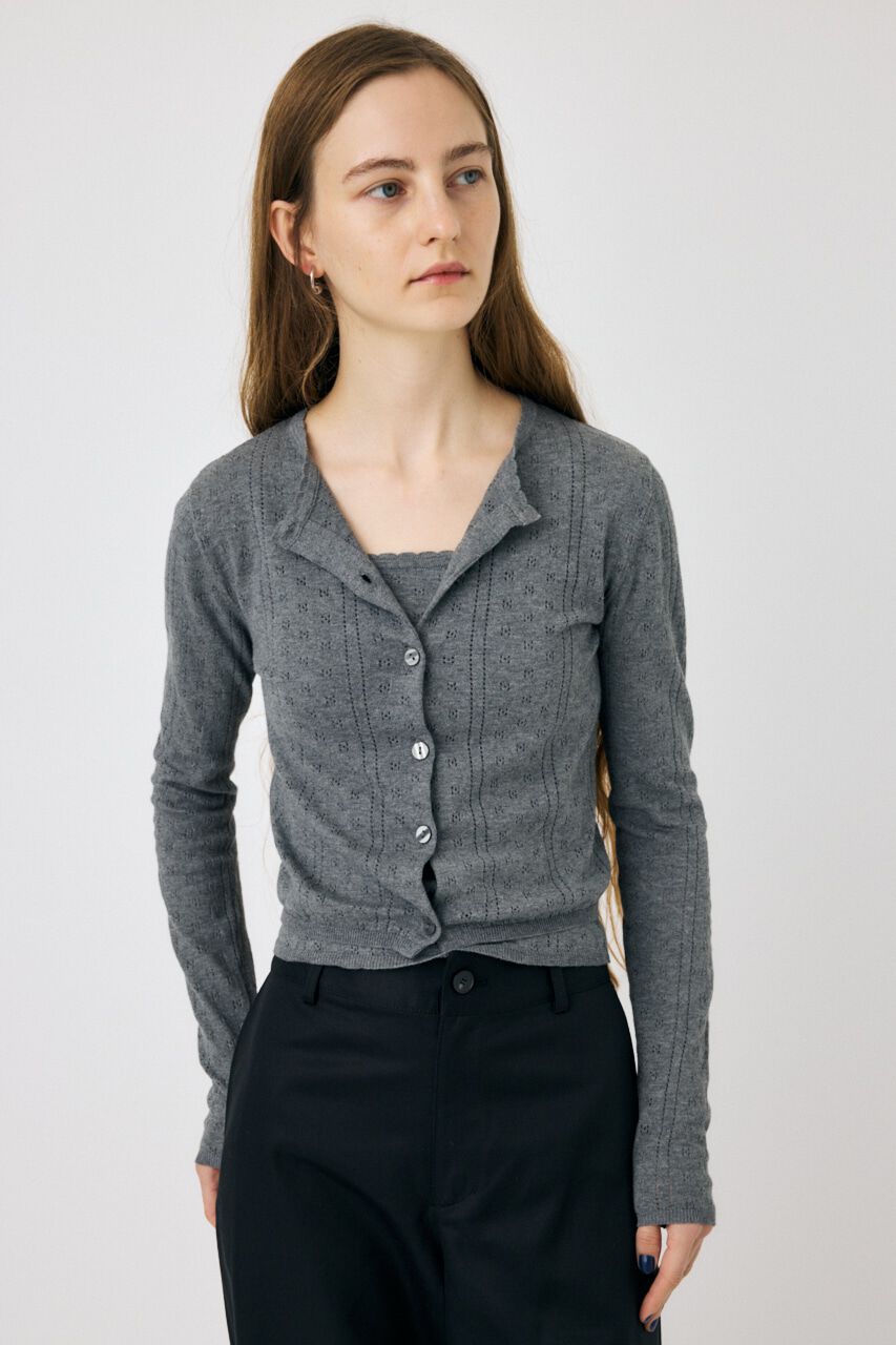 MOUSSY「PICOT EYELET ニットアンサンブル」|ニット・セーター|