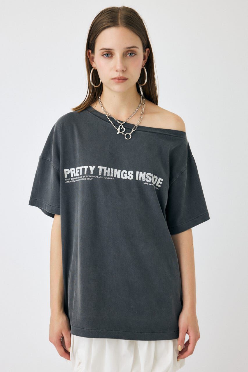 MOUSSY「ONE SHOULDER TEE」|Tシャツ・カットソー|