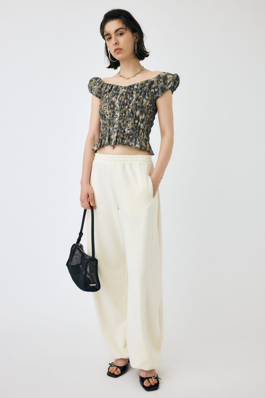 MOUSSY「OPEN NECK GATHER ブラウス」|シャツ・ブラウス|