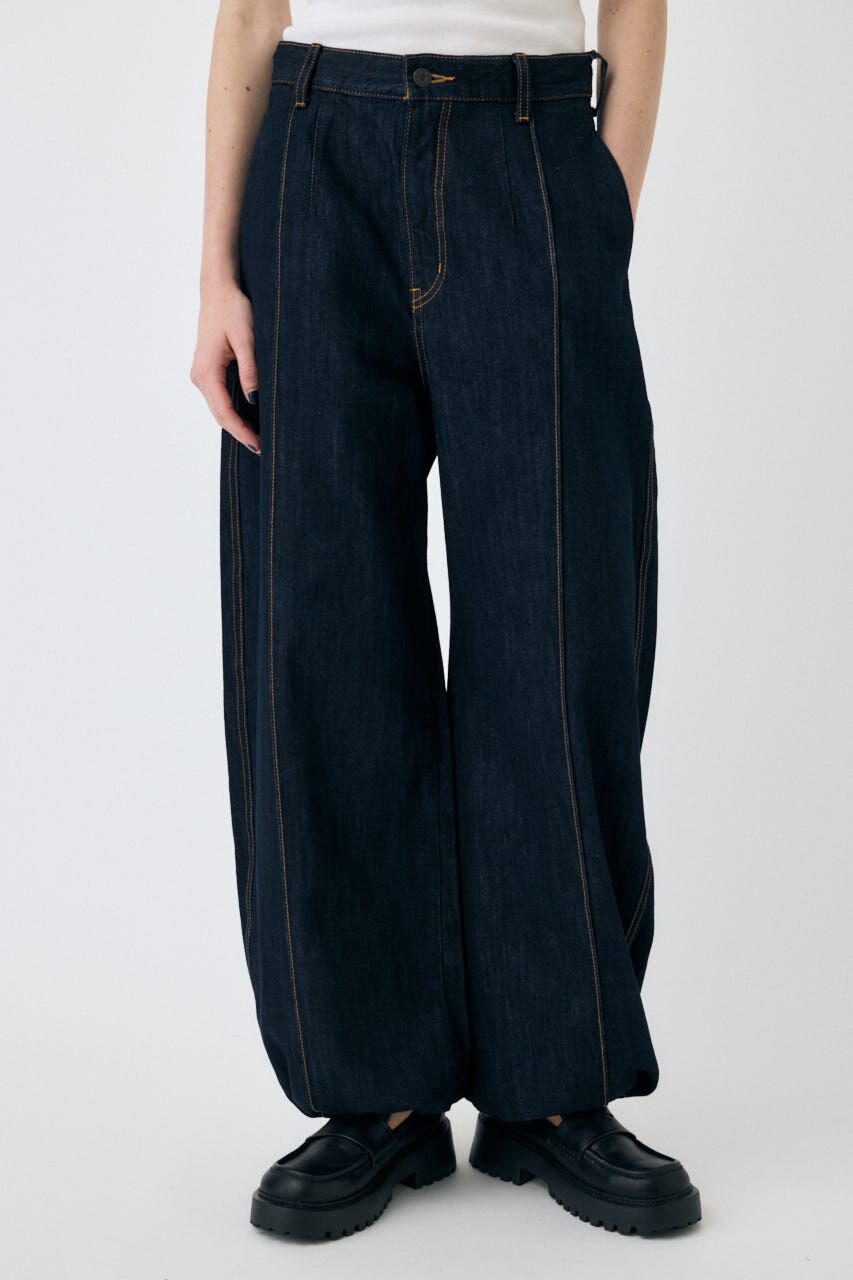 MOUSSY「PIN TUCK COCOON STRAIGHT」|デニム|One Wash1