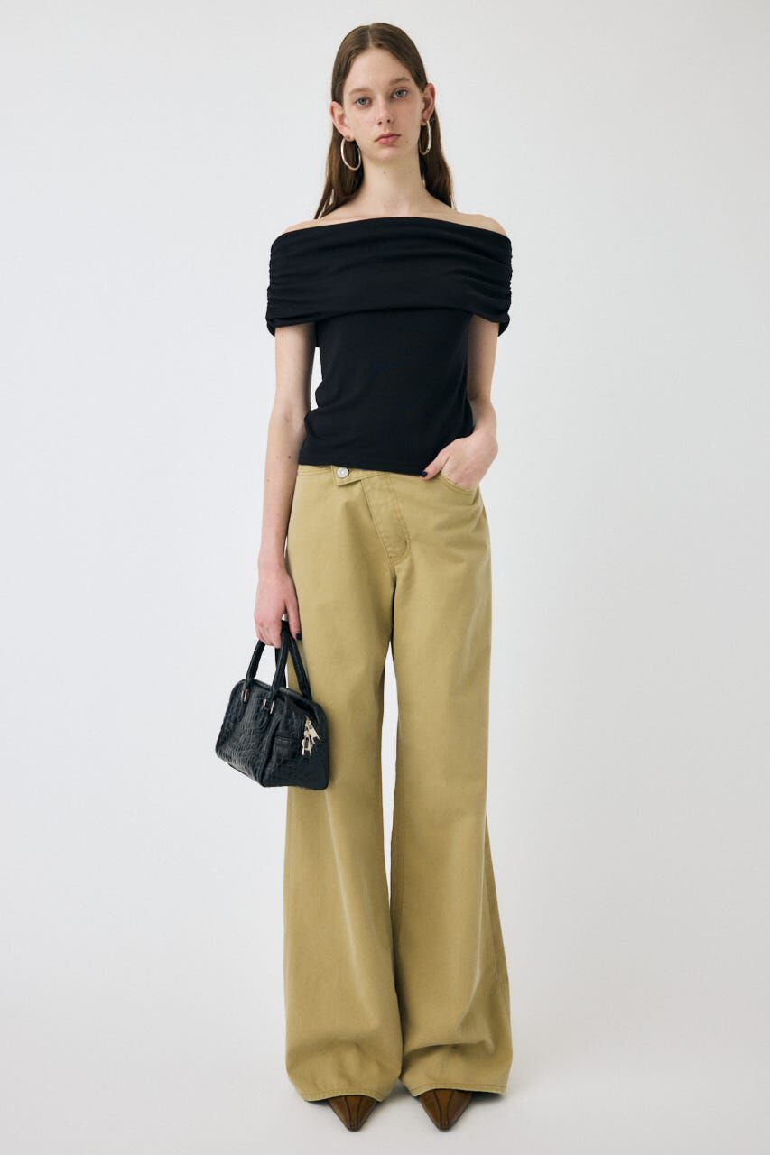 MOUSSY「SHEER OFF SHOULDER トップス」|その他|