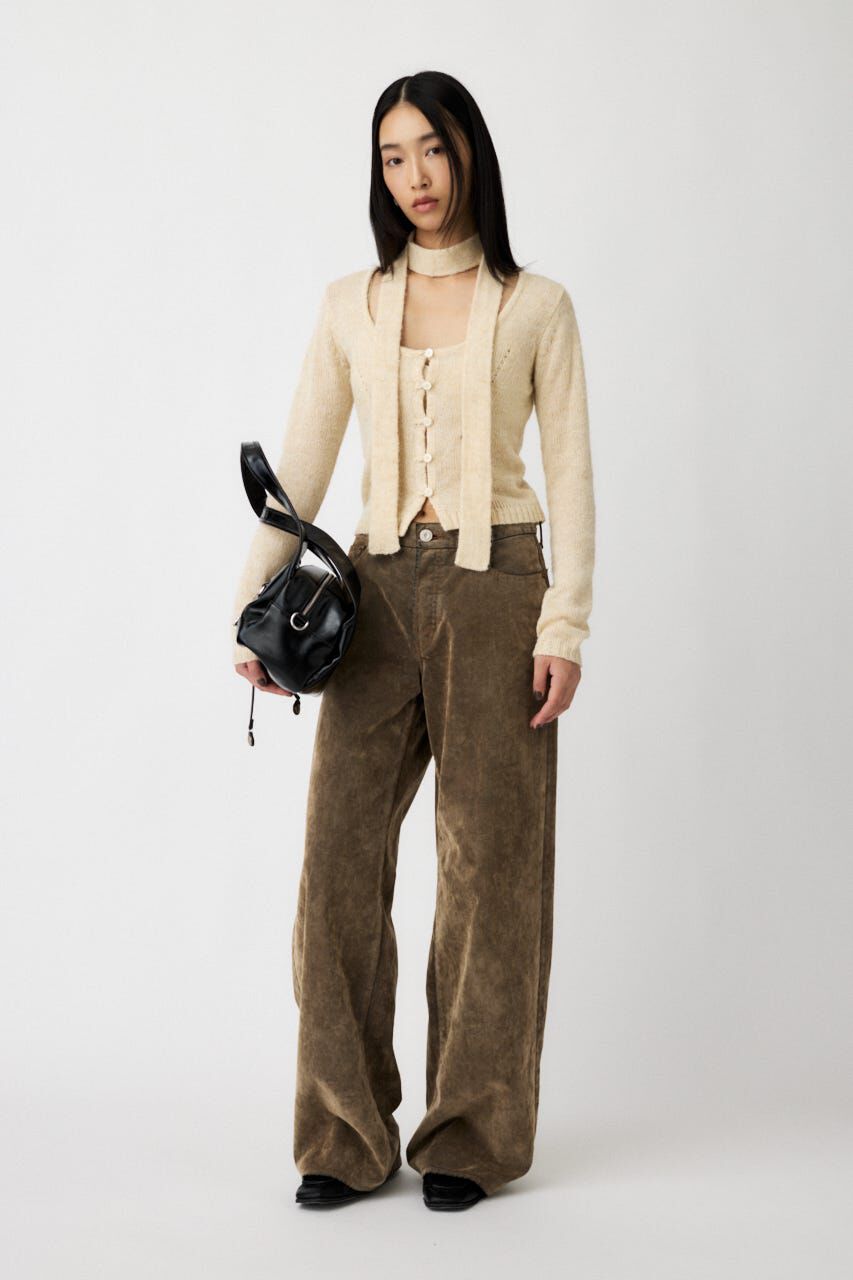 MOUSSY「MIX YARN KNIT トップス」|ニット・セーター|