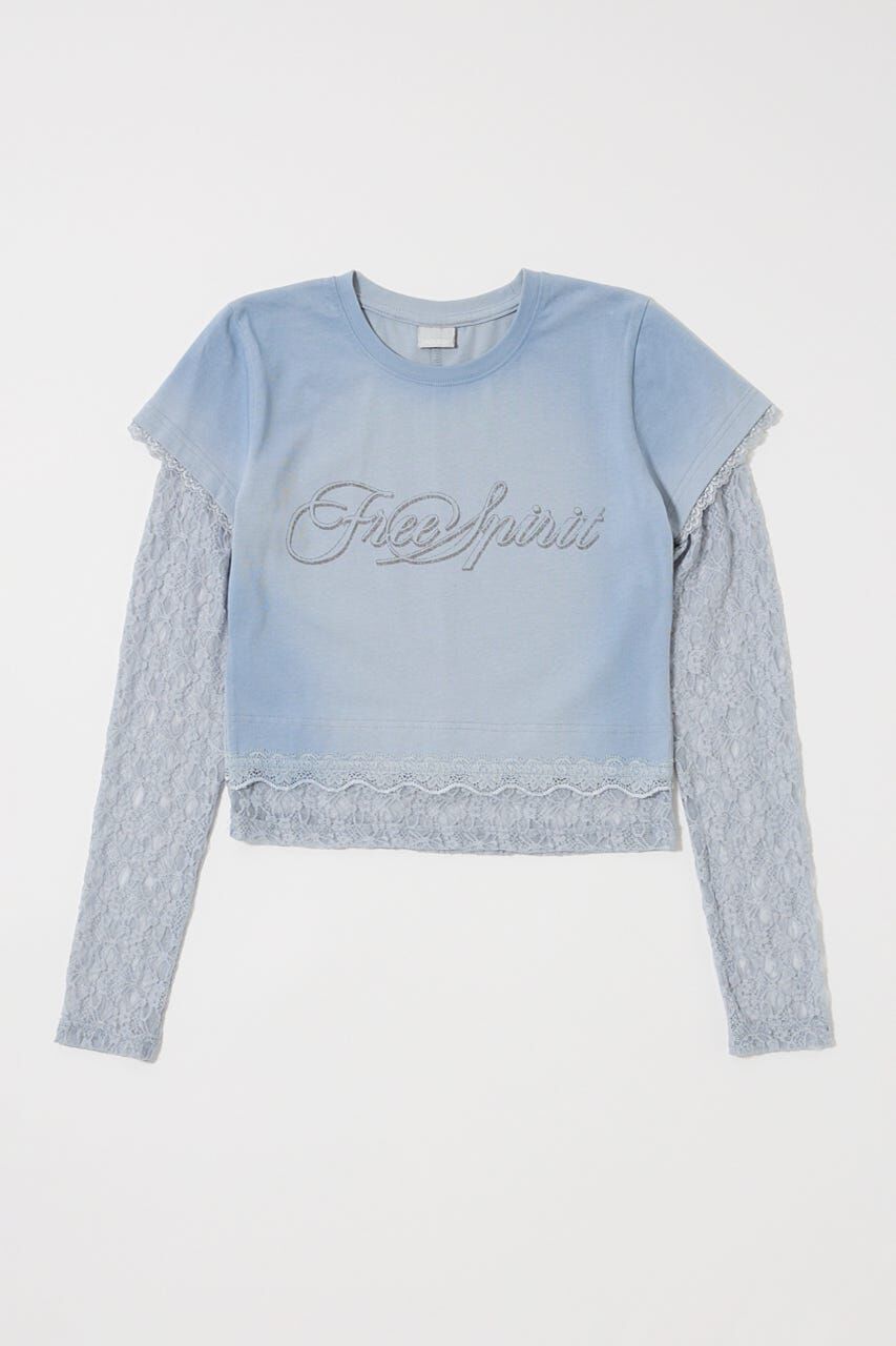 MOUSSY「LACE LAYER TEE」|Tシャツ・カットソー|