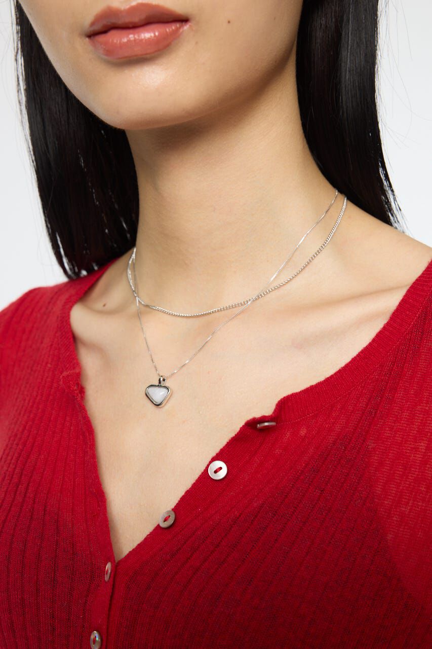 MOUSSY「CLEAR MARBLE ネックレス」|ネックレス|