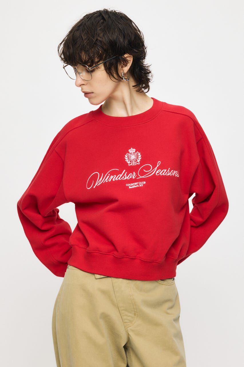 MOUSSY「CC EMBROIDERY プルオーバー」|パーカー|