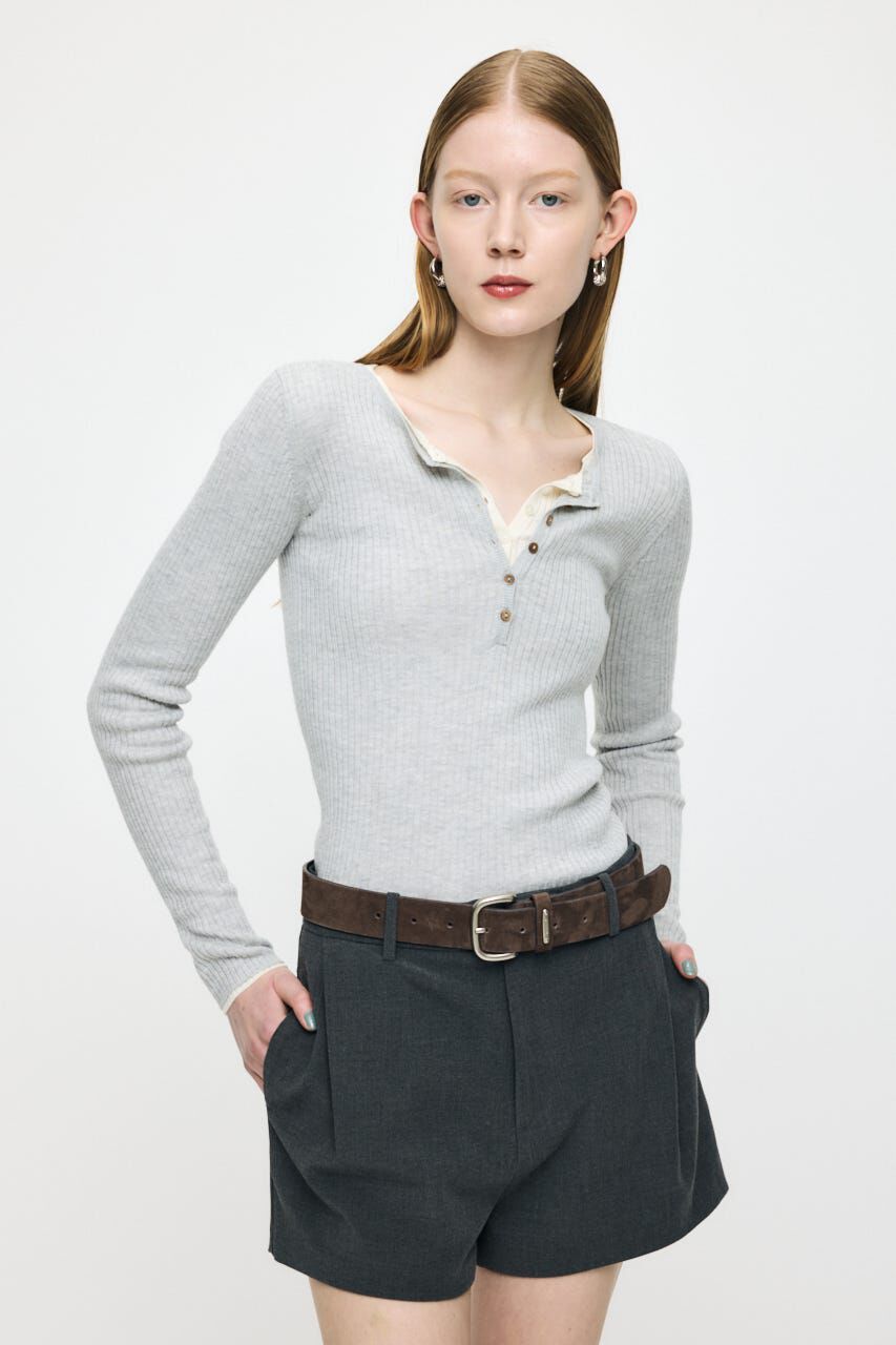 MOUSSY「CALM TOUCH HENRY NECK トップス」|ニット・セーター|