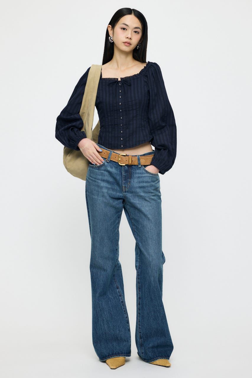 MOUSSY「LACE TRIMMED CORSET ブラウス」|シャツ・ブラウス|