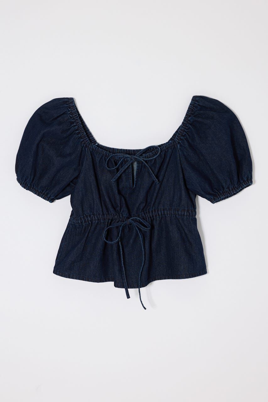 MOUSSY「DENIM PUFF ブラウス」|シャツ・ブラウス|One Wash1