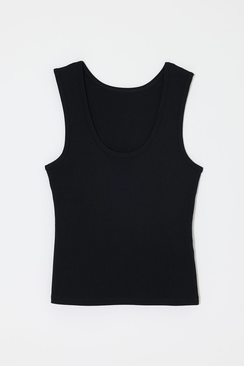 MOUSSY「SUVIN GIZA SCOOP NECK タンク」|タンクトップ|