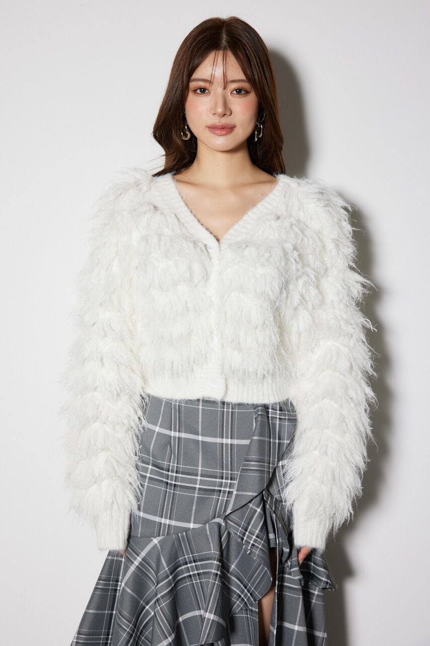 rienda「フリンジニットカーディガン」|カーディガン|