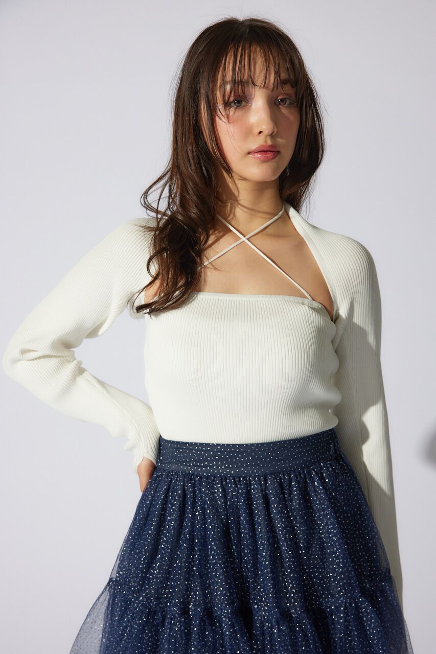 rienda「ボレロセットニットトップス」|ニット・セーター|