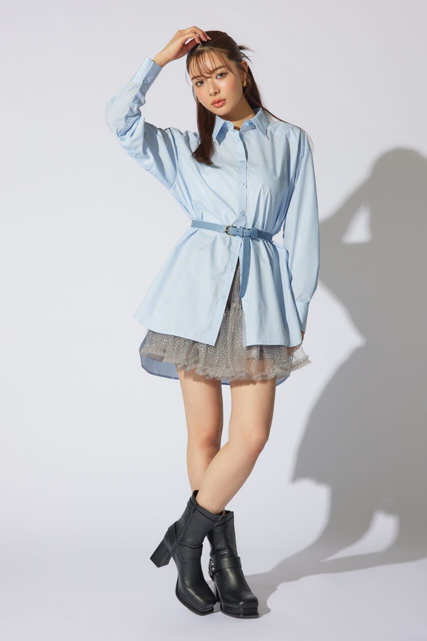 rienda「2WAYベルトセットシャツトップス」|シャツ・ブラウス|BLU