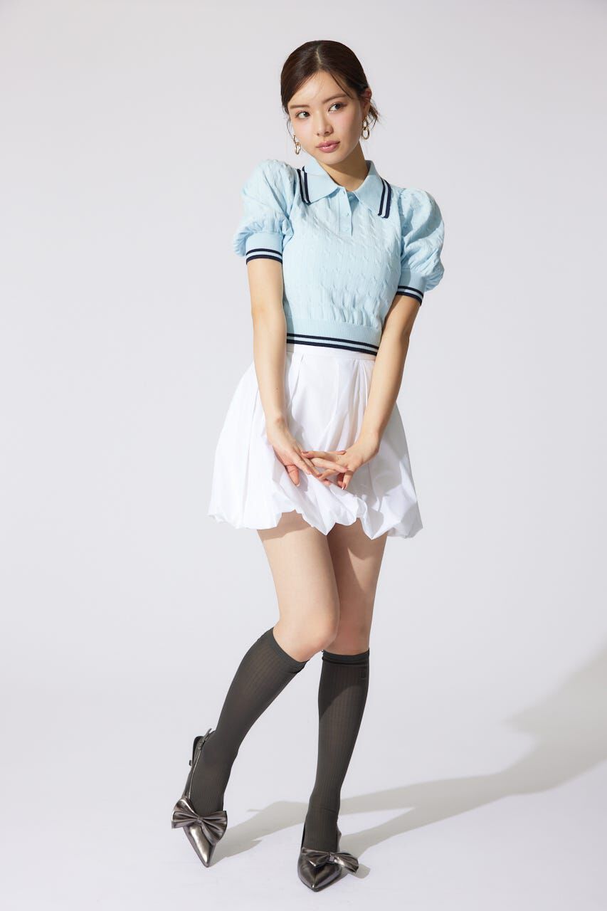 rienda「バルーンミニジャストウエストスコートショートパンツ」|その他|WHT