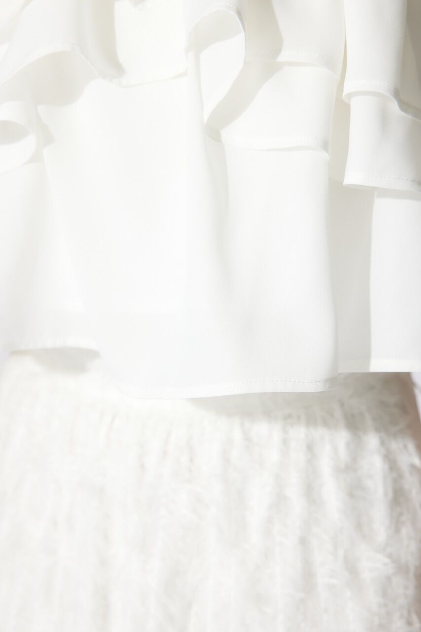 rienda「バルーンオフショルティアードブラウス」|シャツ・ブラウス|