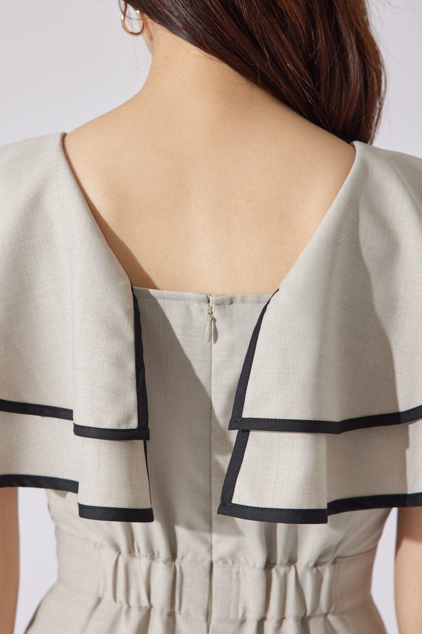 rienda「ショルダーダブルフリルロンパース」|その他|