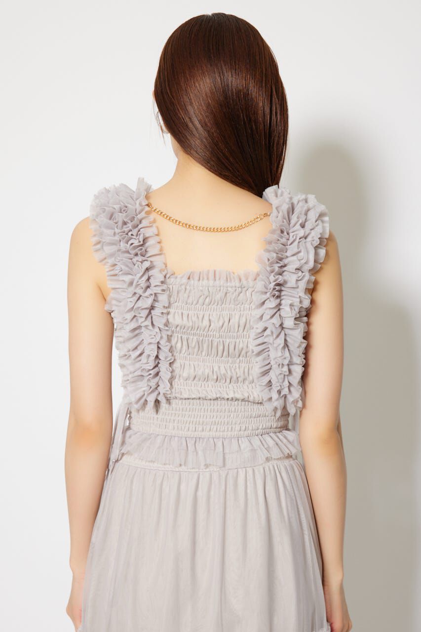 rienda「シアーチュールフリルブラウス」|シャツ・ブラウス|