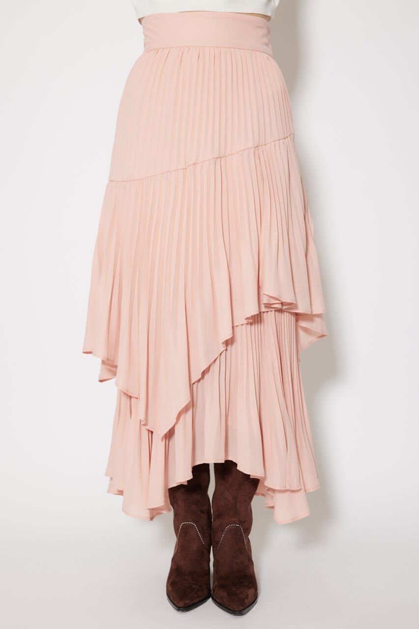 rienda「プリーツティアードマキシスカート」|スカート|