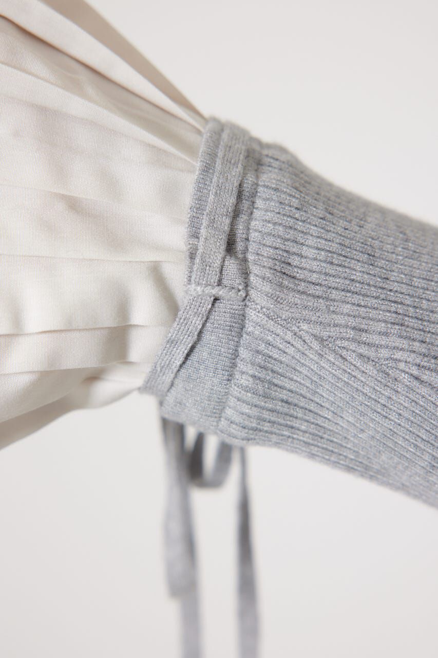 rienda「レイヤードパターンシャツニットミニワンピース」|ワンピース|