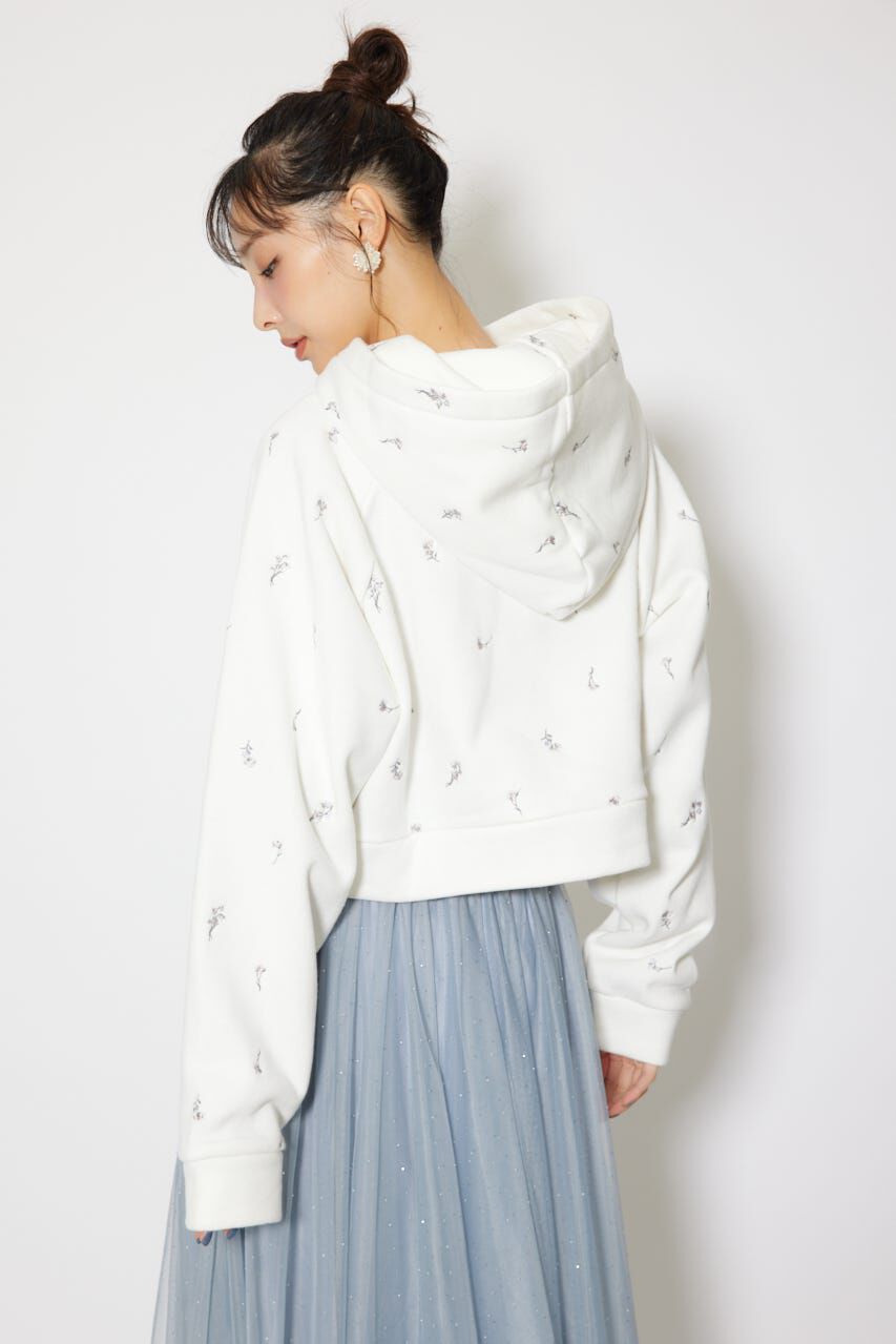 rienda「フラワー刺繍スウェットトップス」|Tシャツ・カットソー|