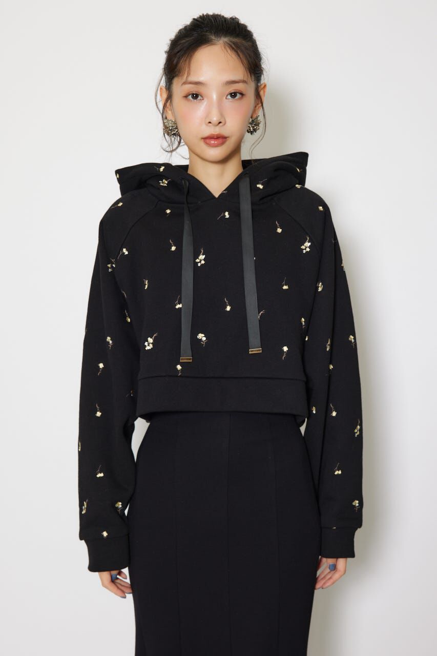 rienda「フラワー刺繍スウェットトップス」|Tシャツ・カットソー|