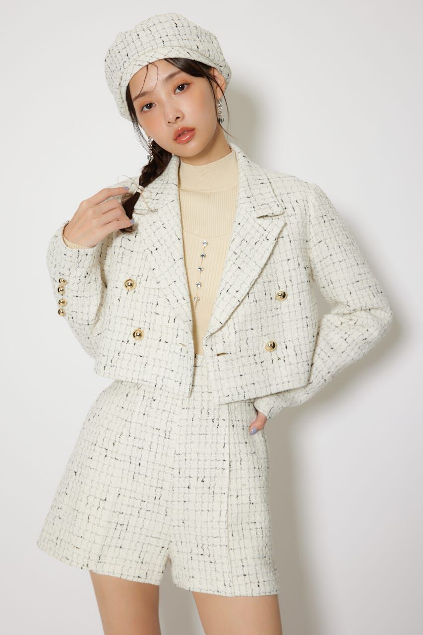 rienda「ツイードショートジャケット」|その他|