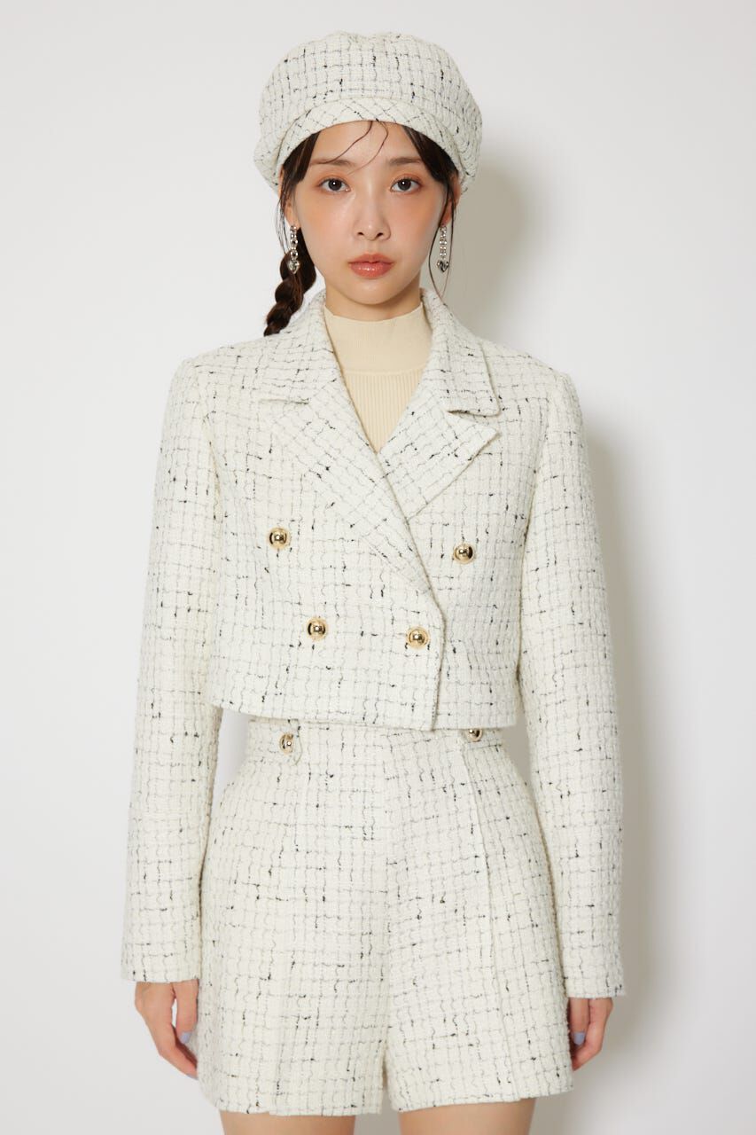 rienda「ツイードショートジャケット」|その他|