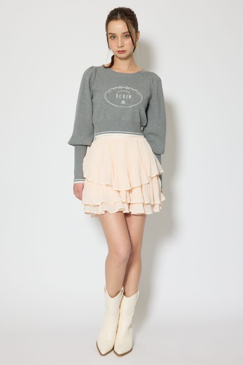 rienda「ロゴニットトップス」|ニット・セーター|