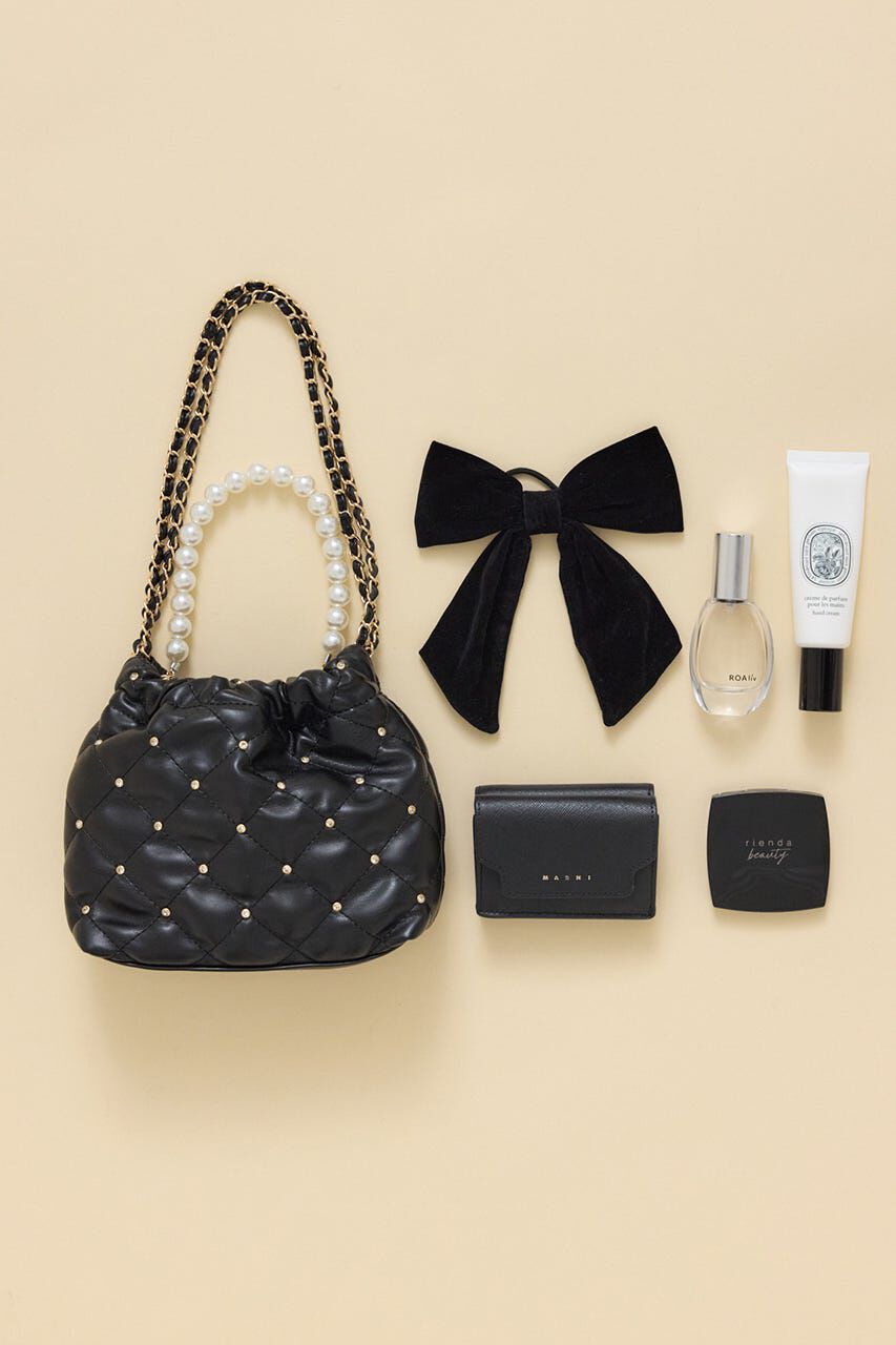 rienda「チェーンデコレーションミニバッグ」|その他|BLK