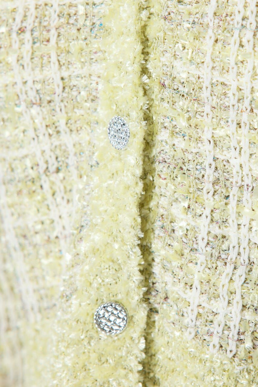 rienda「ツイードニットカーディガントップス」|ニット・セーター|