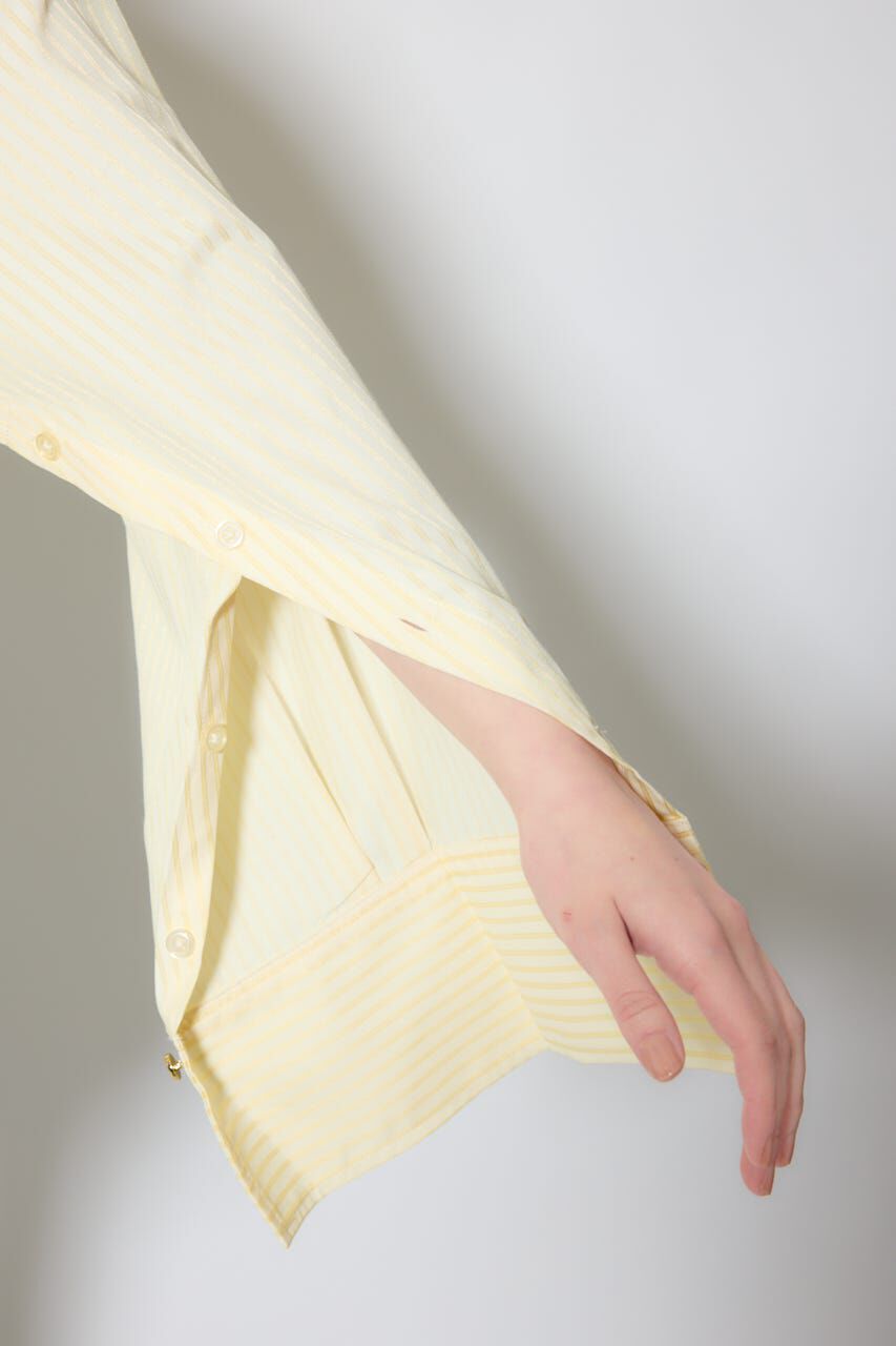 rienda「ベルトディティールビッグシャツ」|シャツ・ブラウス|