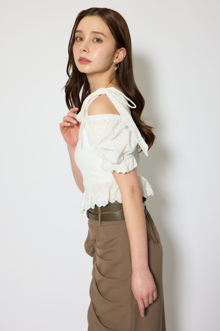 rienda「コットンレースブラウス」|シャツ・ブラウス|