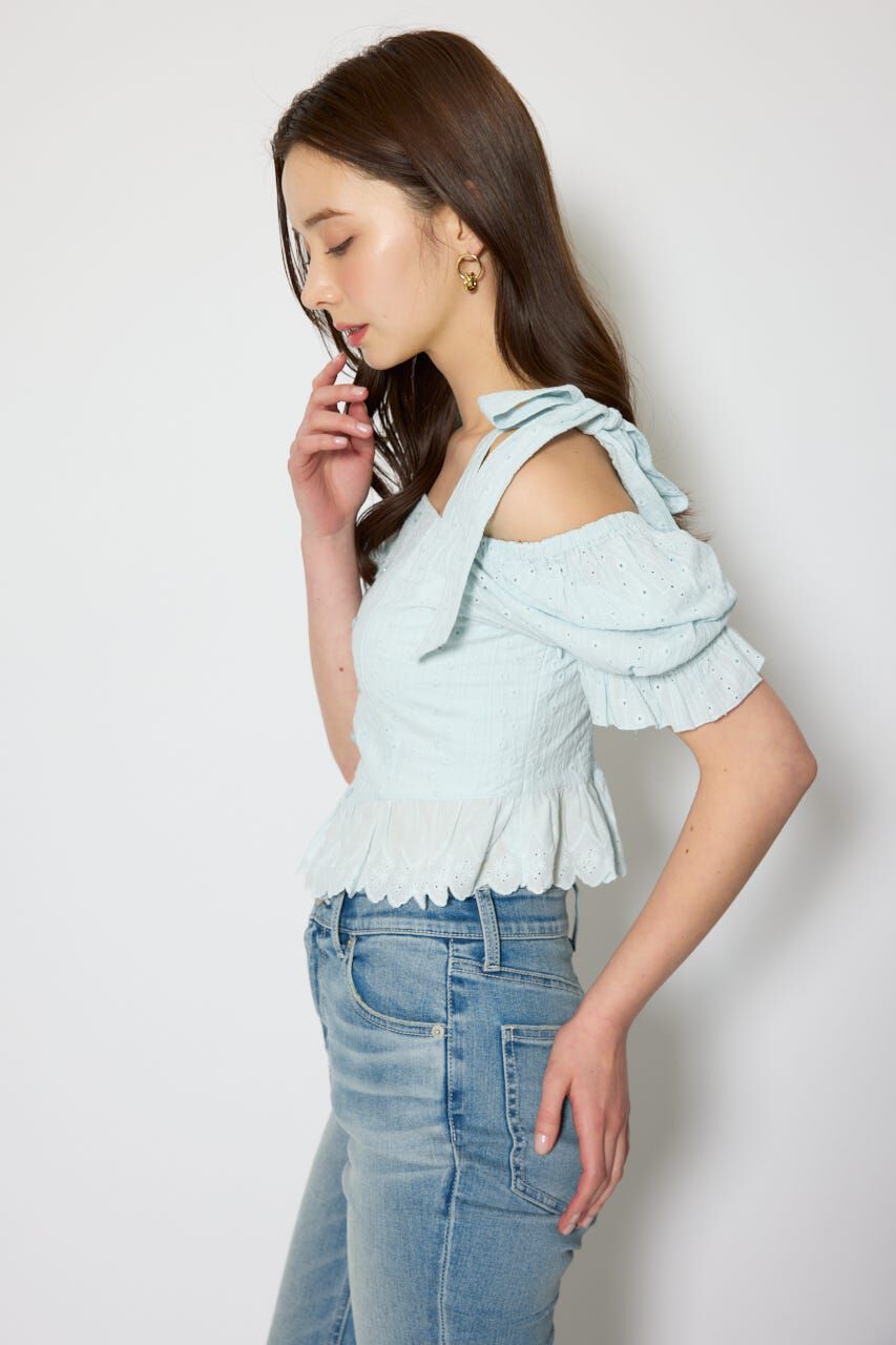 rienda「コットンレースブラウス」|シャツ・ブラウス|