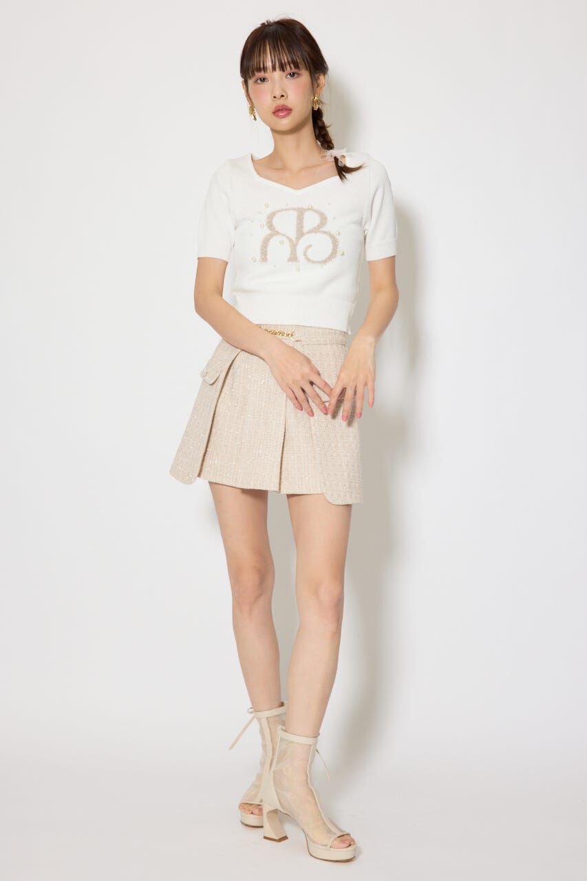 rienda「ジャガードRニットトップス」|ニット・セーター|