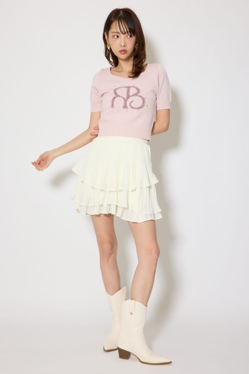 rienda「ジャガードRニットトップス」|ニット・セーター|