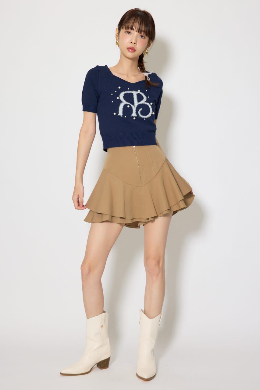 rienda「ジャガードRニットトップス」|ニット・セーター|