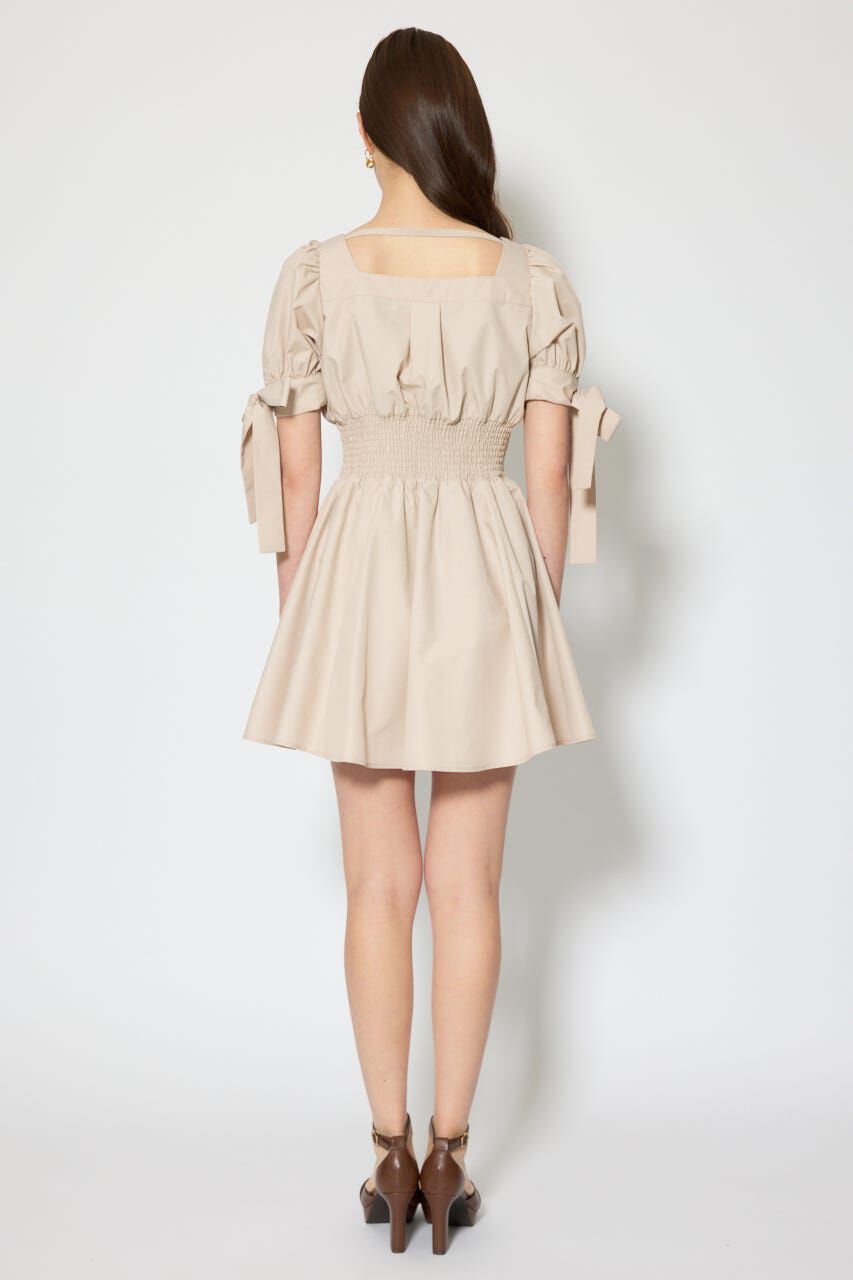 rienda「リボンスリーブフレアミニワンピース」|ワンピース|