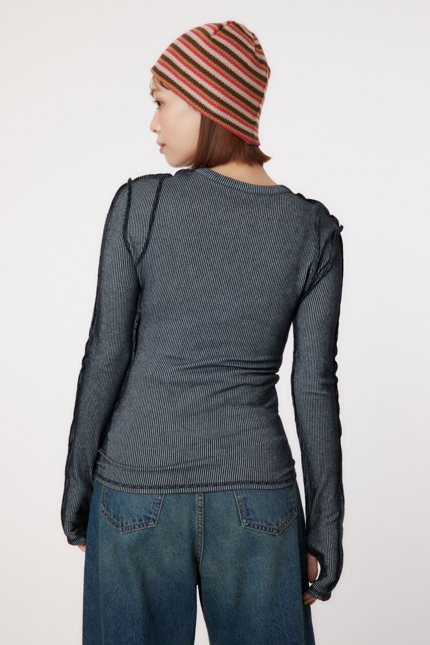 RODEO CROWNS「STITCH SLIM リブトップス」|Tシャツ・カットソー|