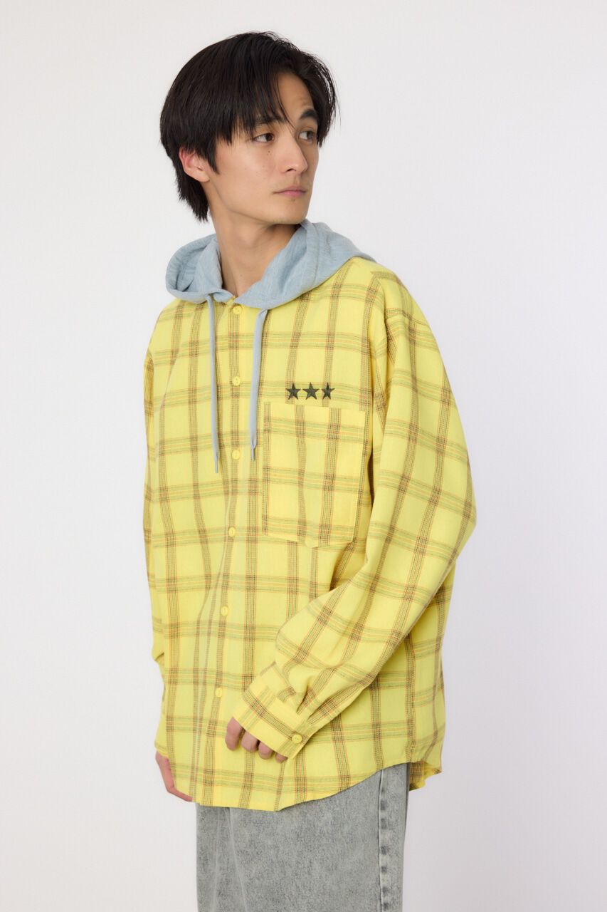 RODEO CROWNS「フーデッドチェックシャツ」|シャツ・ブラウス|