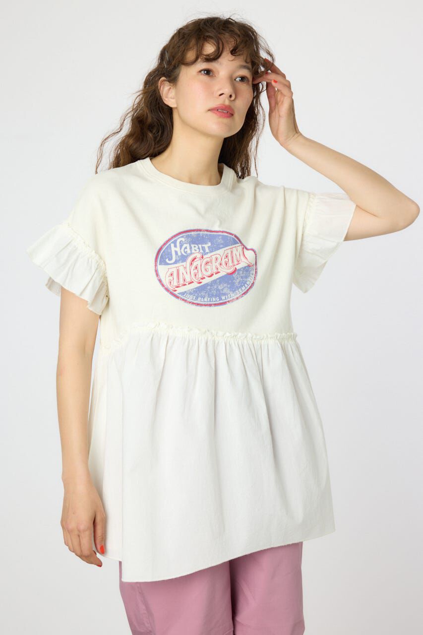 RODEO CROWNS「オーバルプリントドッキングフリルチュニック」|タンクトップ|IVOY3