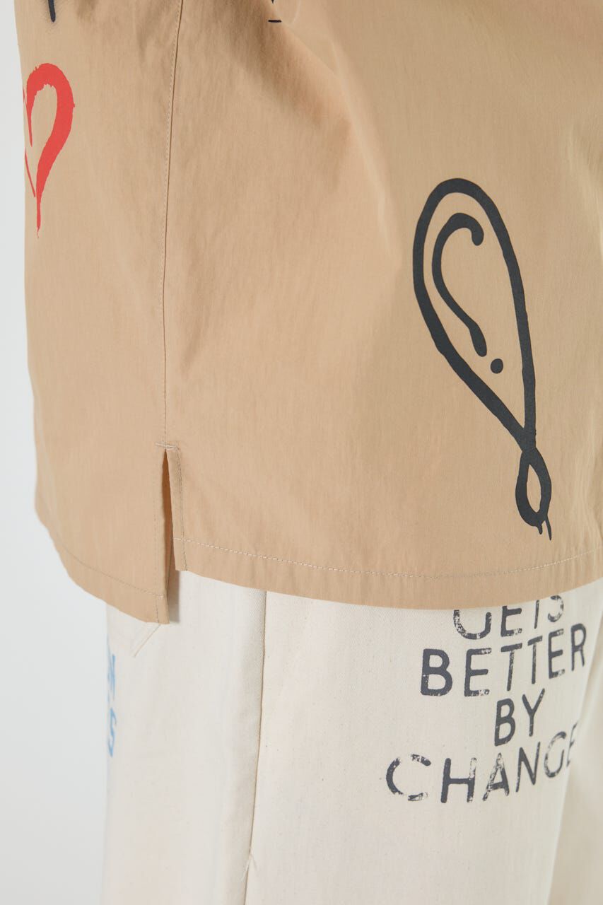 RODEO CROWNS「グラフィティーZIPシャツ」|シャツ・ブラウス|